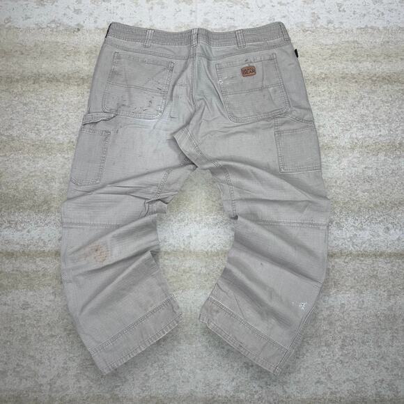 Gravel Gear Carpenter Pants Hazel Tan Baggy Work Wear Painters Dungarees - Picture 1 of 4